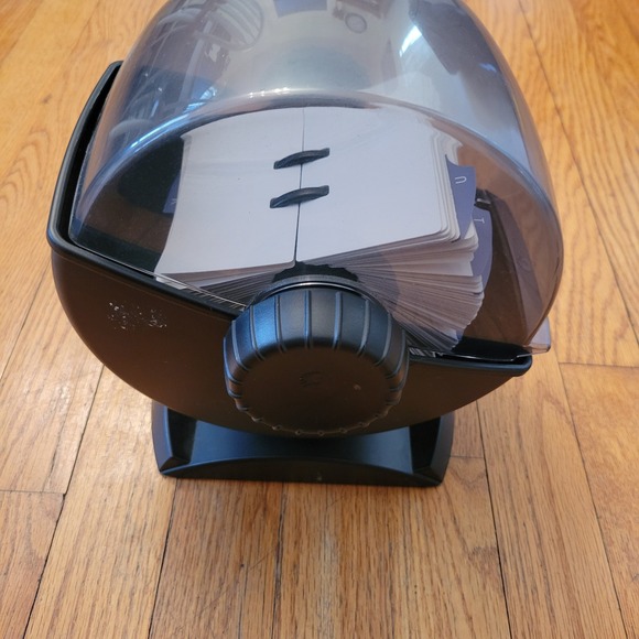 Swivel Rolodex Rotary Card File Organizer Cards Memorydex 90s Vintage Retro - Picture 2 of 10